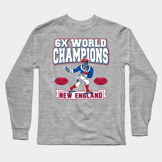 Patriots 2019 Championship Graphic 4 Long Sleeve T-Shirt by bkumm66